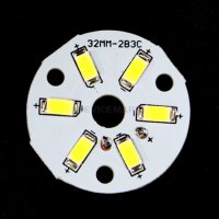 LED조명 제작용 원형기판 SMD LED (3W/32mm/웜화이트) [SZH-LD036]