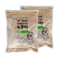 구가네식품 황금햅쌀 가마솥맛 누룽지 1kg 2개