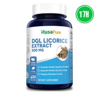 NusaPure DGL 감초 뿌리 추출물 500mg 200캡슐