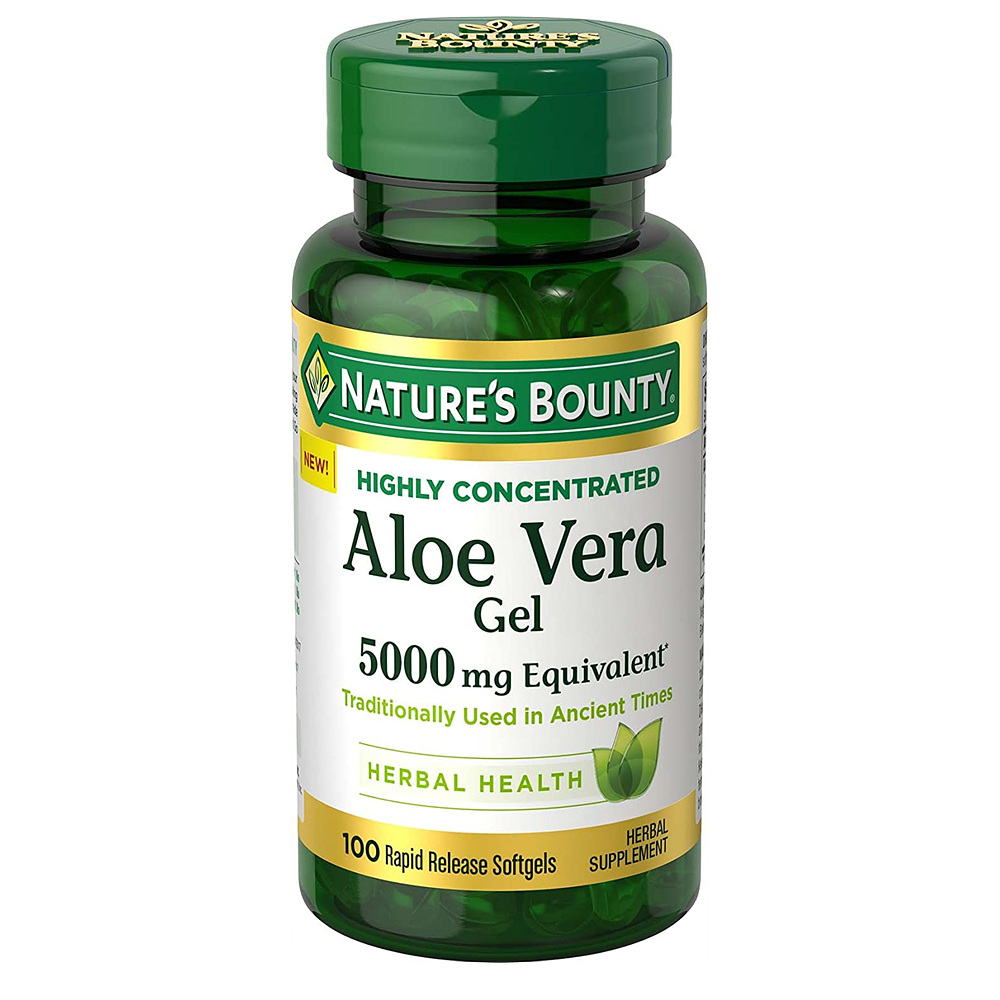 <b>Natures Bounty Aloe Vera</b> 알로에 베라 100캡슐 1개