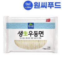 원씨푸드 면사랑 생우동면 1kg 6인분 가락국수 우동사리 실온 생면