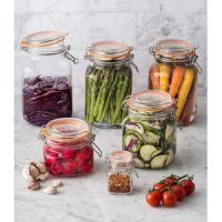 Country Kilner 사각 클립 상단 병 가정용 통조림 정품보장