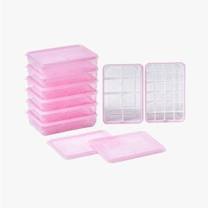 땡스소윤 [7호+칸칸이세트]땡스소윤 시즌5 냉동실 전용 밀폐용기 7호(8개)+칸칸이(8구+24구) 세트