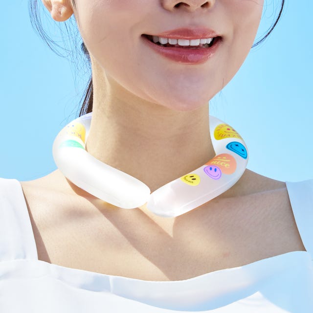 블루필 아이스쿨링 쿨스카프 넥쿨러 냉감 등산 넥밴드 얼음 목걸이 베이직 플러스 스마일