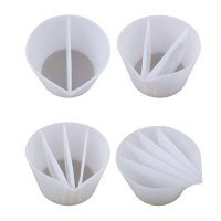 4pcs set Drawing Tools DIY Mixing For Paint Pouring Reusable Fluid Art Dividers Craft Resin Silicone