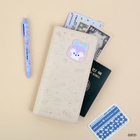 BT21 minini 레더 패치 여권 커버 L- 망 MANG