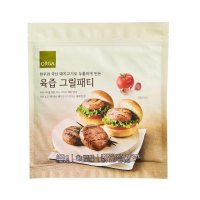 풀무원 존맛탱 올가 한우와 국산 돼지고기로 만든 그릴패티 간편식 요기 밀키트 식사대용 아이 어른 간식 식사대용 400g 1개