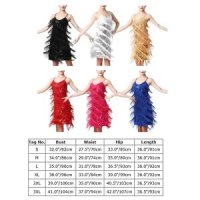 IBAKOM Women Latin Dance Dress Sequin Tassel 정품보장