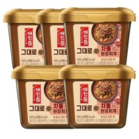 CJ 제일제당 해찬들 차돌 된장찌개 450g 5개