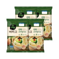 CJ제일제당 비비고 진한교자 칼국수 2인분 630g x4개