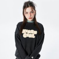 KIRSH GIRL CLOUD SWEATSHIRT KS CHARCOAL