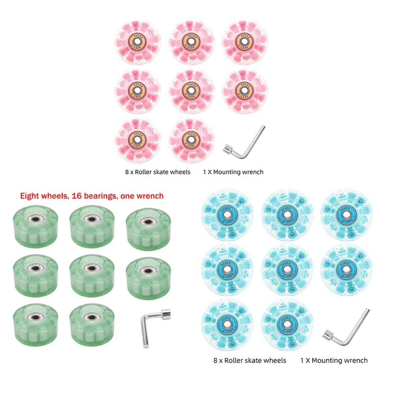 롤러 보드 스케이트 휠 스케이트보드 트럭 나사 너트 롱보드 하드웨어 액세서리 8 개