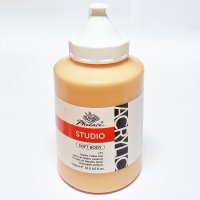 아크릴물감 STUDIO 500ml 210 Naples Yellow/ 대용량 낱색 미술 벽화 공예 그리기 디자인 인테리어재료