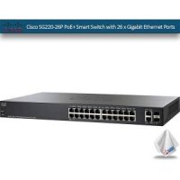 cisco sg220-26p poe+ smart switch with 26 x gigabi