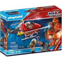 플레이모빌 시티 액션 71195 소방 헬리콥터 대포 달린 장난감 PLAYMOBIL 기본