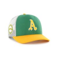 47BRAND 오클랜드 어슬레틱스 야구모자 메쉬 볼캡 MLB 47 SIDE NOTE TRUCKER