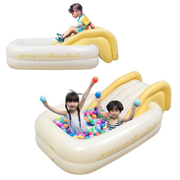 데코앤 해피타임 사각 슬라이드 미끄럼틀 풀장 수영 홈캉스