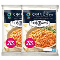 청정원 청정원 호밍스 김치제육 곤약볶음밥 400g 2개