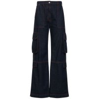 MSGM N14 엠에스지엠 여성 청바지 Cotton denim cargo pants