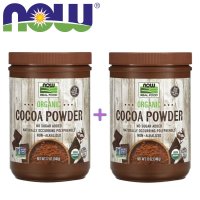 1 1 나우푸드 리얼푸드 무설탕 코코아 가루 파우더 분말 핫초코 Cocoa Powder 340g 2팩