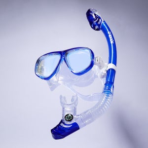 스쿠알로 미러 스노클세트 블루  SST-401MR-BLU