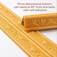 접착식 타일 벽마감재 욕실 화장실 벽보드 3d pattern foam sticker wall trim line skirting border decoration self for 하