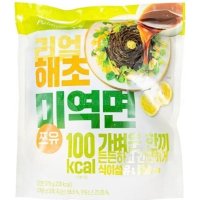 풀무원 우리집 리얼해초미역면 쯔유 2인분 간편식 아침 식사대용 면요리 누들 가족 어른 간식 383g 25개