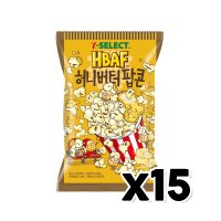 세븐일레븐 바프 허니버터팝콘 봉지스낵과자 80g x 15개