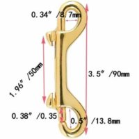 Criativolive 황동 더블 엔드 스냅 후크 클립 다이빙 후크 8 정품보장