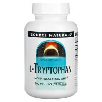 소스 네츄럴 Source Naturals L-트립토판, 500mg, 캡슐 60정