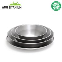 에이엠지티타늄 에이엠지 티타늄 샌딩 접시세트4ps 케이스포함 캠핑접시 AMG TITANIUM