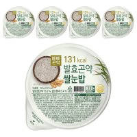 빼빼곤약 쌀눈 발효곤약밥 200g 5팩 맛과 식감은 그대로 저칼로리