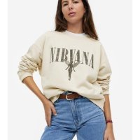 H&M 디자인 스웨트셔츠 라이트 Nirvana 1056840035