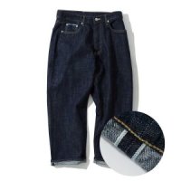 UNIFORM BRIDGE selvedge crop denim pants indigo washed