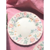 flower dinner plate 빈티지 영국 플라워 꽃 디너 플레이트