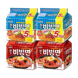 팔도 비빔면5입X2봉+비빔면 매운맛5입X2봉