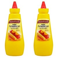 마스터푸드 마일드 아메리칸 머스터드 소스 Masterfoods Mild American Mustard 550g 2개