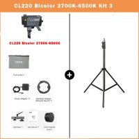 버건디몰COLBOR CL220 200W LED 비디오 라이트 사진 녹화 야외 촬영용 Bowens 마운트 조명 5600K  11 CL220 Bicolor Kit 3