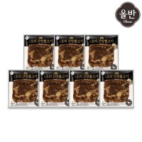 푸드 올반 오리 바짝 불고기 7팩 간장맛 200g x7팩