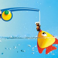 유아용 자석 낚시 장난감 물고기 잡기 욕조놀이