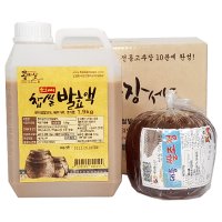 콩마실 현미찹쌀고추장 만들기재료( 현미찹쌀발효액+국산쌀 조청)  3.4kg  1세트