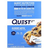 건강한 Quest Nutrition 프로틴바 블루베리 머핀 바 12개 각 60g212oz