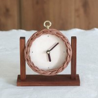 라탄 시계 만들기 원목 탁상시계 재료 DIY 키트 영상포함