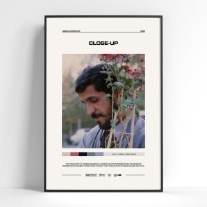 클로즈업 - 압바스 키아로스타미  미니멀리스트 영화 포스터  아트 프린트  빈티지  레트로  벽 장식  선물