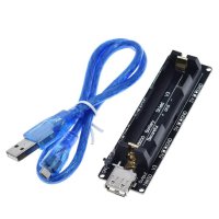 Wemos용 ESP32 ESP32S 라즈베리 파이 18650 배터리 충전 실드 보드 V3 마이크로 USB 포트 A 타입 아두이노 충전용 0.5A  [01] 18650 Battery