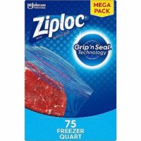 Ziploc 냉동용 식품 보관 지퍼팩 75장181017 - 지퍼락