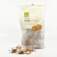 풀무원 우리집 올가 한입에 쏙 우리밀 꼬마약과 맥주 소주 혼술 마른안주 주전부리 아빠 어른간식 400g 1개