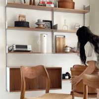 Vitsoe 606 우드 벽걸이선반 모듈 조립 벽선반