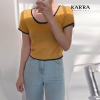 카라 KARRA 비비드배색유넥니트 KB3MKN044M