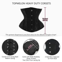TOPMELON 언더버스트 코르셋 웨이스트 트레이너 여성용 튼튼한 스틸 본드 정품보장